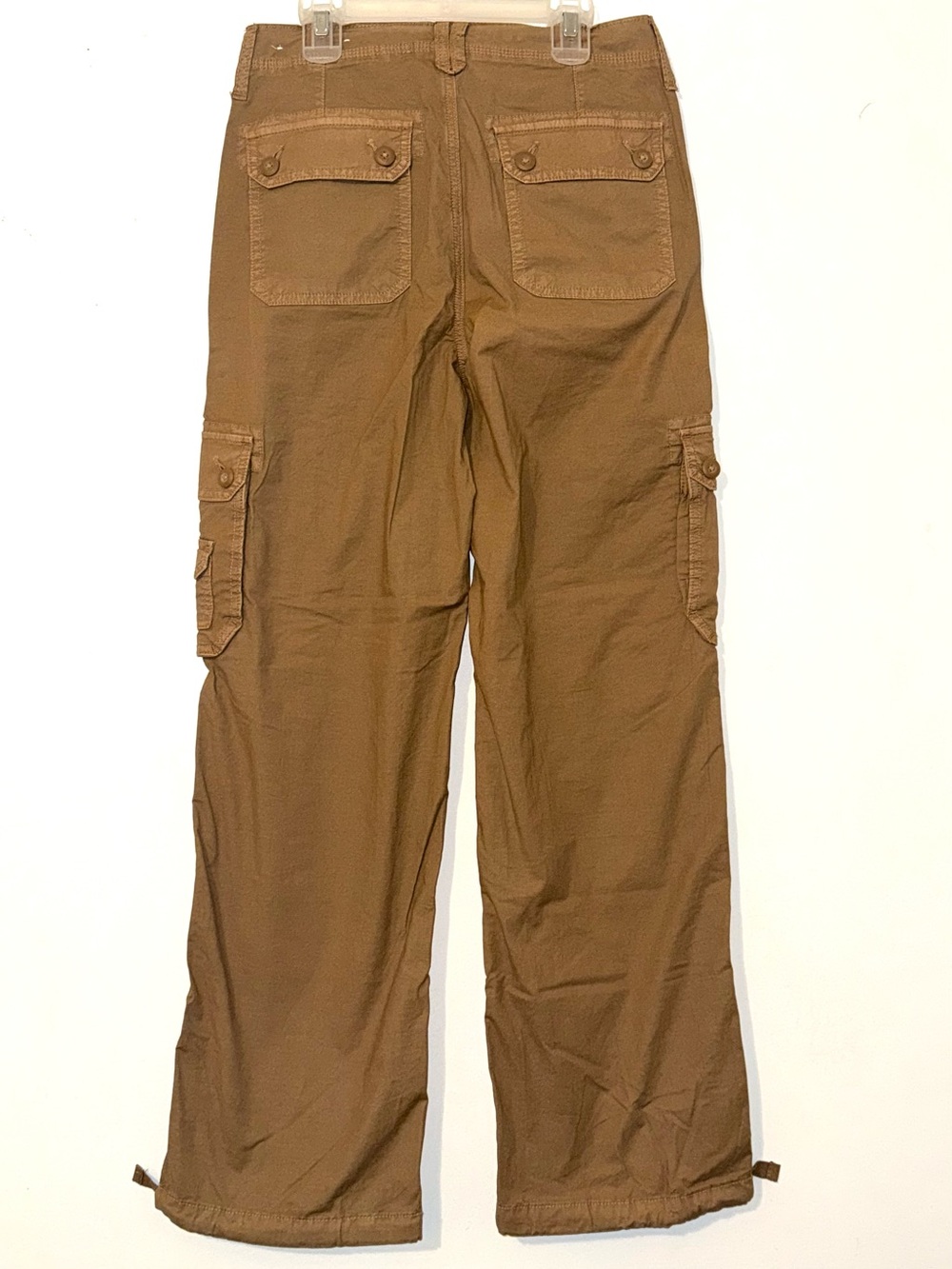 American Eagle Baggy Jogger Cargo Pants Brown Stretch Utility Pockets Size 4 NWT - Picture 2 of 10
